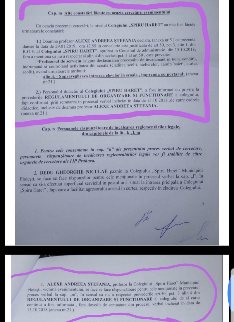 Concluziile comisiei care a analizat incidentul