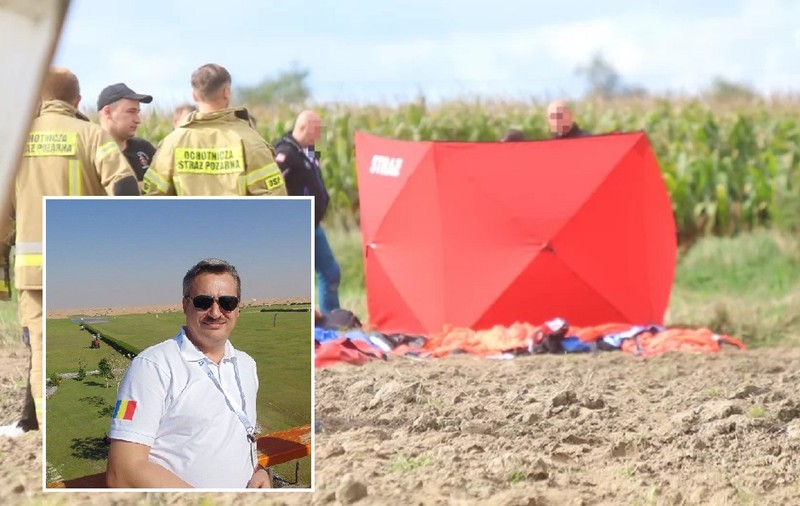 Comandantul Aeroclubului Iași, Sorin Constantin Enghel, a murit în Polonia în timpul unui antrenament de parașutism