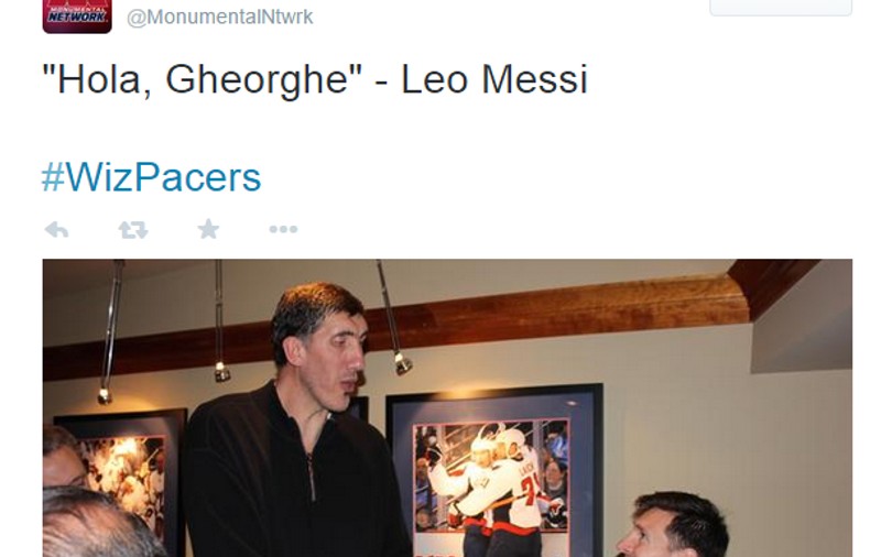 ”Big Ghiță” s-a întâlnit cu ”Big Leo”! Messi, în poză cu uriașul Mureșan