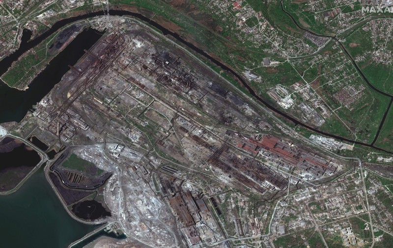 Noi imagini din satelit de la Azovstal. Uzina din Mariupol pare distrusă aproape complet, în urma bombardamentelor