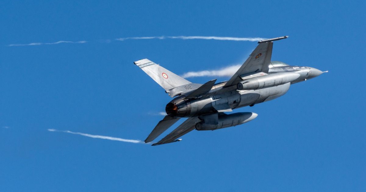 Avion de vânătoare F-16 al Forțelor Aeriene Române