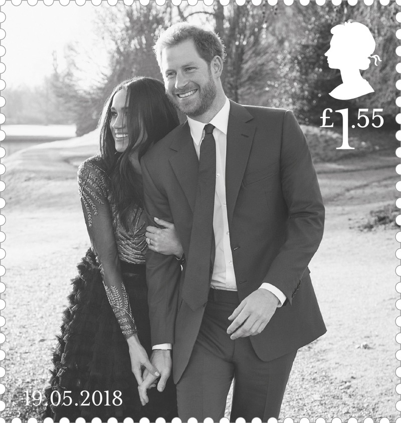 timbre cu prințul Harry și Meghan Markle