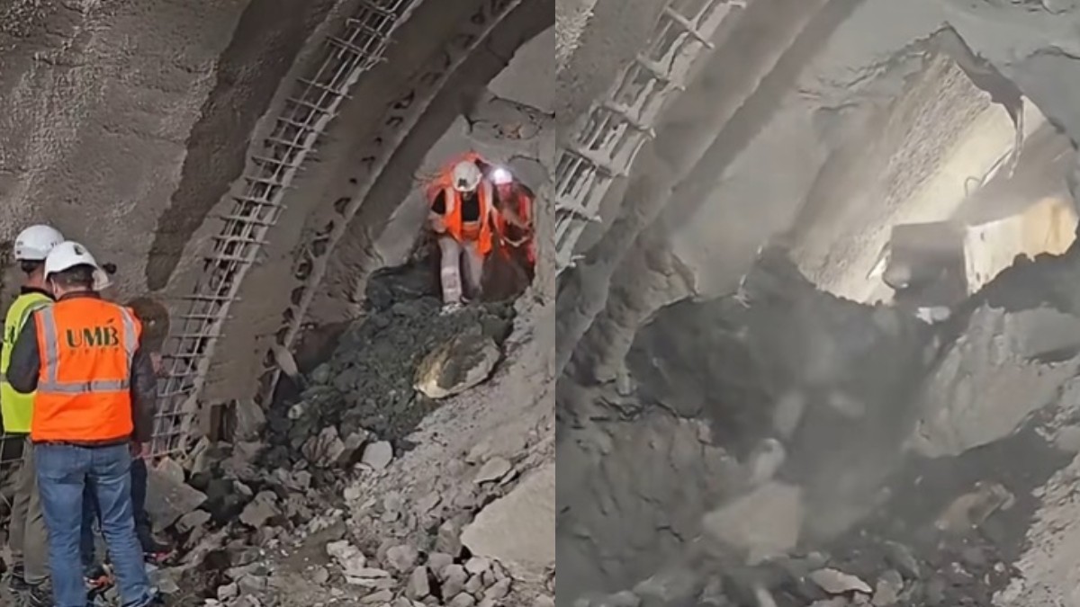 Cel mai lung tunel de autostradă din România a fost străpuns. Foto: Captură video CNAIR