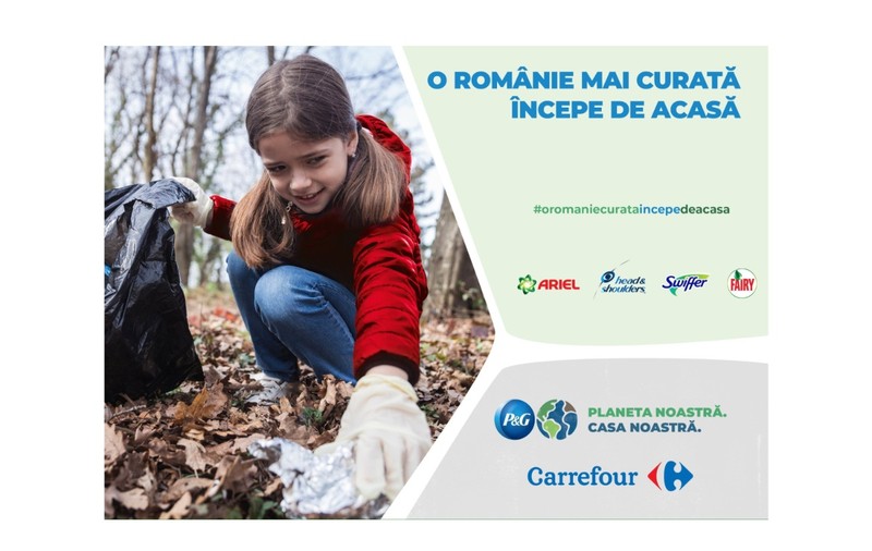 P&amp;G a derulat o nouă ediție a campaniei O Românie Mai Curată Începe de Acasă, în parteneriat cu Carrefour România