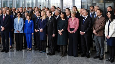 Foreign,Minister,Seen,During,A,Ceremony,To,Mark,The,75th