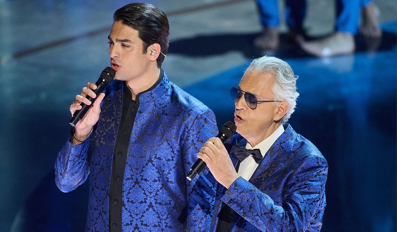 Matteo Bocelli și Andrea Bocelli. Foto: Profimedia