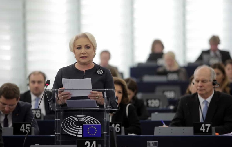 Mesajul Vioricăi Dăncilă, în plenul Parlamentului European: "României i se impun anumite condiționalități care nu există în alte state ale Uniunii"