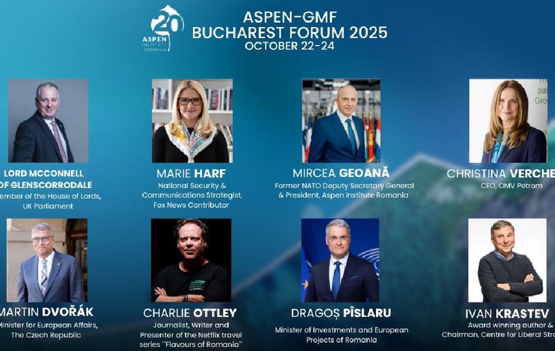 Aspen – GMF Bucharest Forum, între 22 și 24 octombrie, eveniment unic în Europa