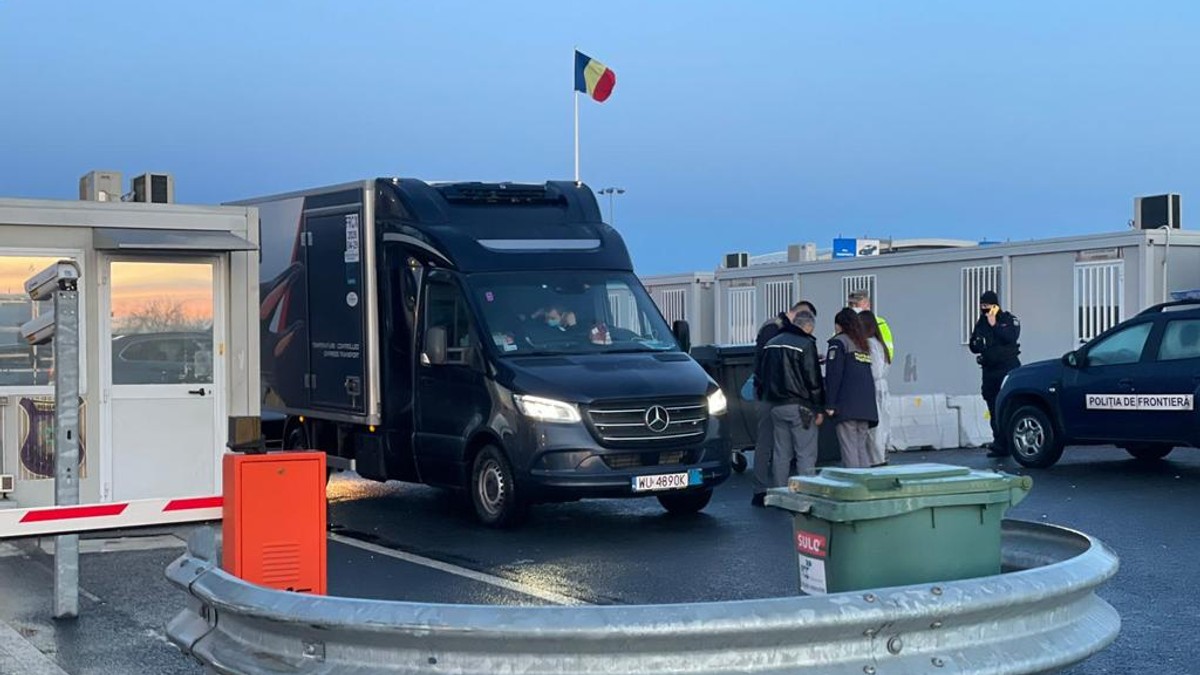 Imagine din Vama Nadlac, realizata astazi 30 ianuarie. Foto: Raluca Diaconu