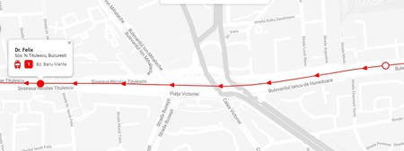Noua stație de tramvai va fi amplasată între stațiile Doctor Felix și Pasaj Victoria.