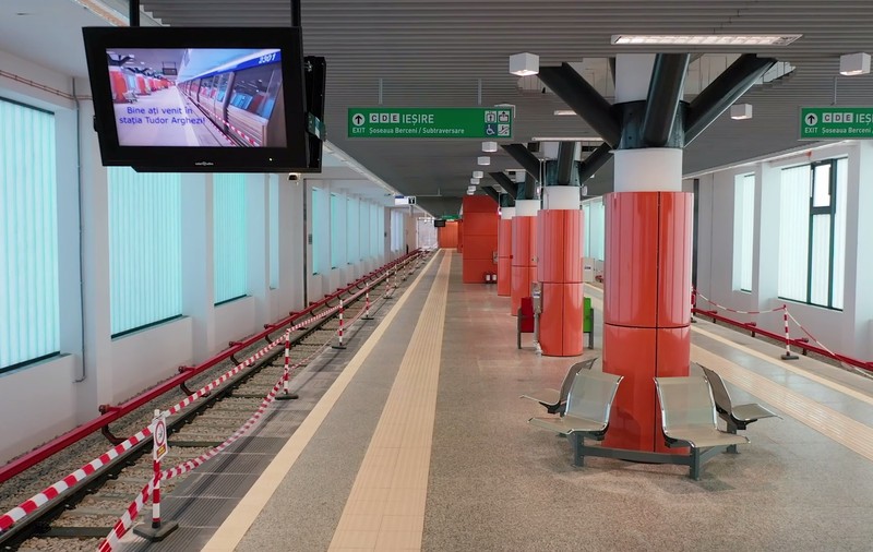 Noua stație de metrou Tudor Arghezi, de la capătul Magistralei 2, este gata. Cum arată și când va fi dată în folosință