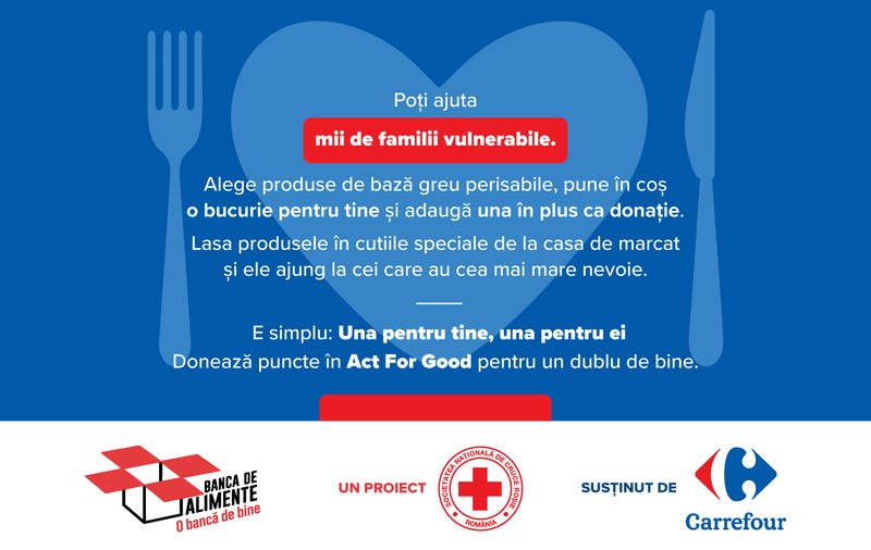Una pentru tine, una pentru ei: vezi cum poți ajuta peste 2.350 de familii vulnerabile, în timp ce îți faci cumpărăturile