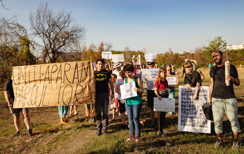 Ei sunt oamenii care încearcă să salveze Parcul IOR, care este atacat sistematic cu foc și drujbe: „Nu vrem mall-uri, ci spațiu verde, oxigen”