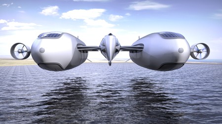 Foto: prototipul Air Yacht | Sursa: lazzarinidesignstudio.com