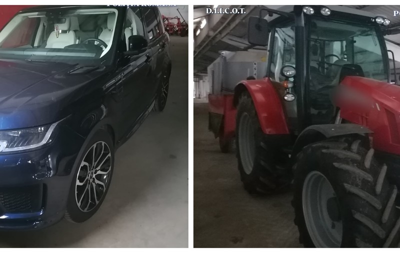 13 persoane descoperite de procurori după ce au furat tractoare din Italia și Franța. Printre mașinile furate se numără Mercedes, Maserati și BMW