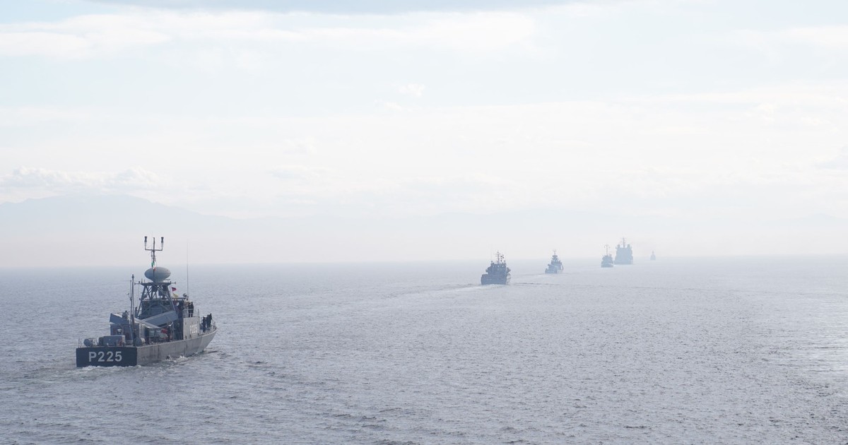 Nave iraniene și azere în Marea Caspică. Imagine cu caracter ilustrativ Foto: Profimedia