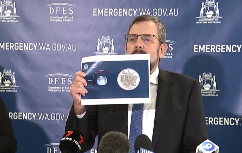 O capsulă radioactivă minusculă, pierdută în Australia: „Nu o atingeți!”