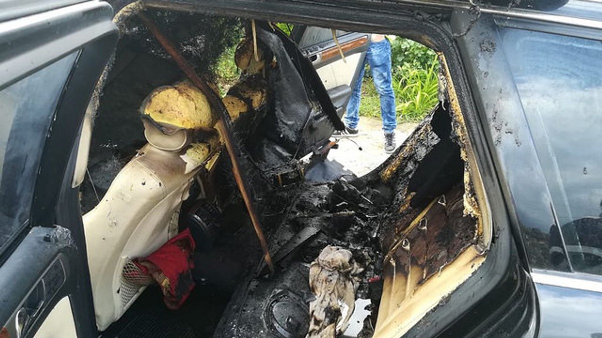 Explozie la revervorul unei mașini în Dâmbovița