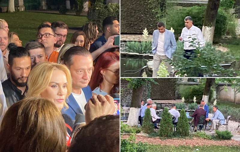 REPORTAJ | Scenă simbolică la PSD. Ciolacu și Grindeanu au dispărut în momentul în care Gabriela Firea a intrat în curtea sediului central. „Am câștigat alegerile!”