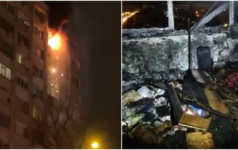 Incendiu puternic într-un bloc din Galați, provocat de o țigară. O femeie a murit și alte zeci de persoane au fost evacuate