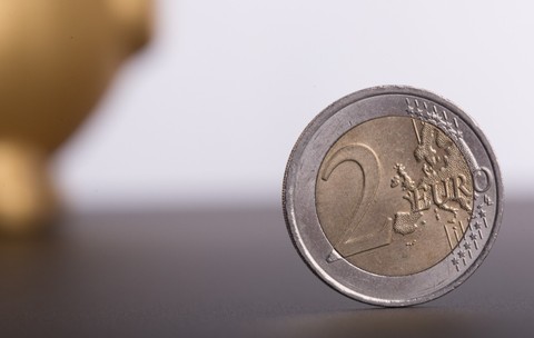 O monedă de 2 euro. Foto: Shutterstock