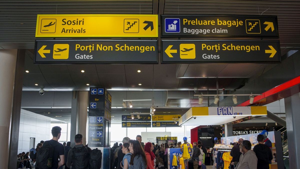 Imagine din Aeroportul International 'Henri Coanda' din Otopeni, august 2024