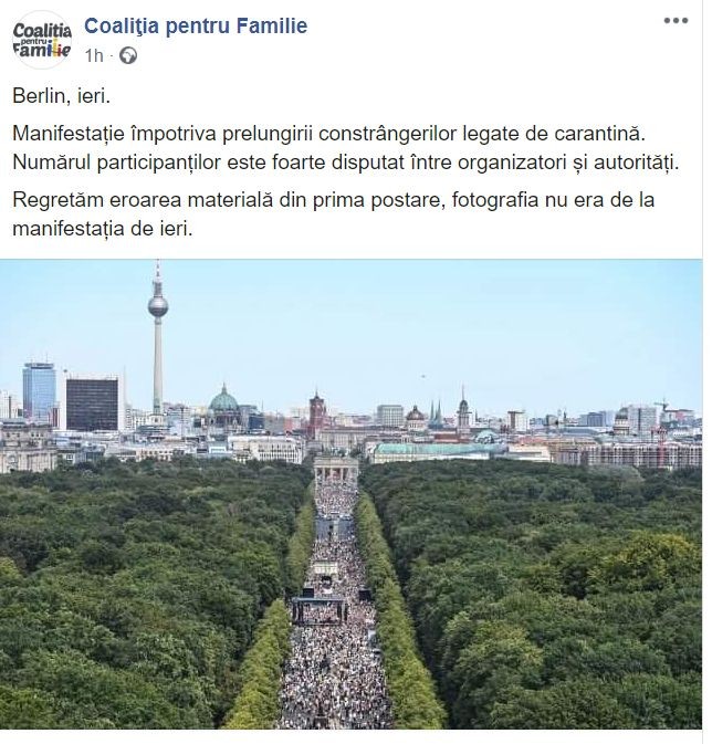 CpF a revenit cu un nou mesaj pe Facebook