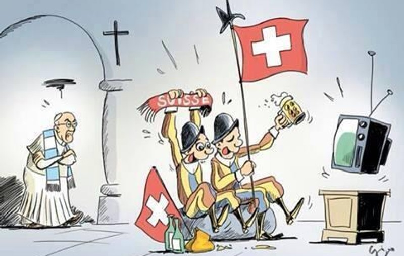 Vaticanul fierbe înainte de meciul Argentina - Elveția