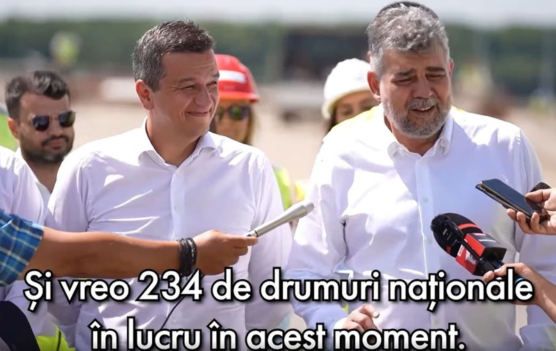 Ciolacu și Grindeanu promit 140 de kilometri din autostrada A7 finalizați în 2024. Ionuț Ciurea, Pro Infrastructura: „Dacă va fi inaugurată anul acesta centura Adjud, mă călugăresc”