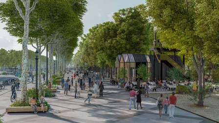 Centrul Parisului va fi redat pietonilor, potrivit planurilor de reamenajare Foto: PCA-STREAM