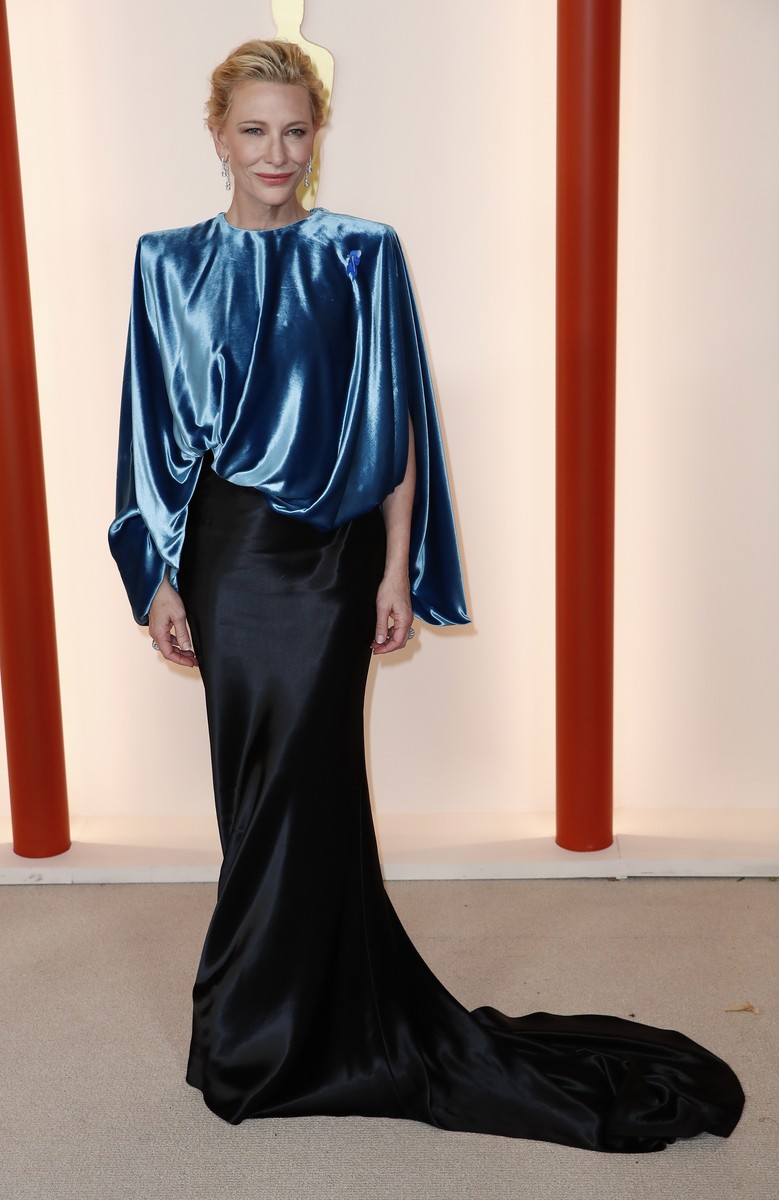 epa10518637 Cate Blanchett arrives for the 95th annual Academy Awards ceremony at the Dolby Theatre in Hollywood, Los Angeles, California, USA, 12 March 2023. The Oscars are presented for outstanding individual or collective efforts in filmmaking in 24 categories. EPA-EFE/CAROLINE BREHMAN