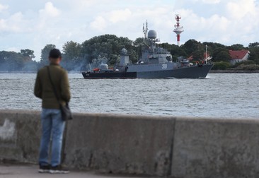 Corveta Aleksin în timpul unor exerciții navale ale forțelor rusești din Kaliningrad, în septembrie 2022 | Foto: Profimedia