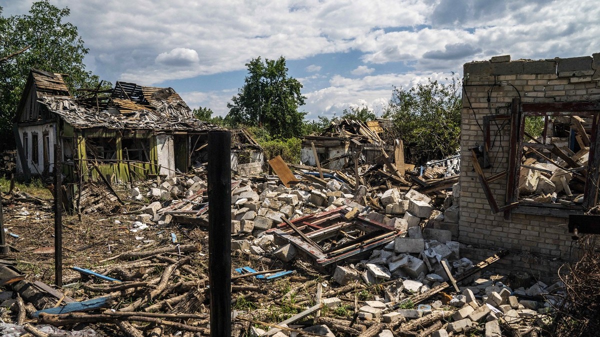 Case distruse de bombardamente rusești Foto: Profimedia
