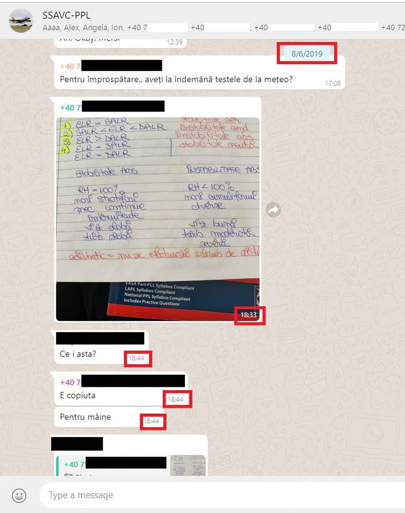 Copiuța de la meteo, distribuită pe grup