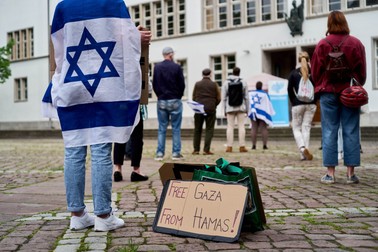 Manifestație de susținere a Israelului în contextul conflictului din Fâșia Gaza. Foto: Hepta