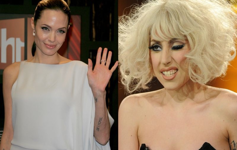 Angelina Jolie l-a înşelat pe Brad Pitt cu Lady GaGa