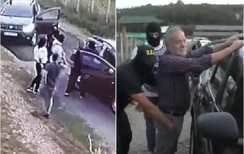 VIDEO | Momentul în care Dumitru Buzatu e dat jos din mașină și percheziționat. „Sunt economiile mele”, a spus despre geanta cu 1,25 milioane de lei
