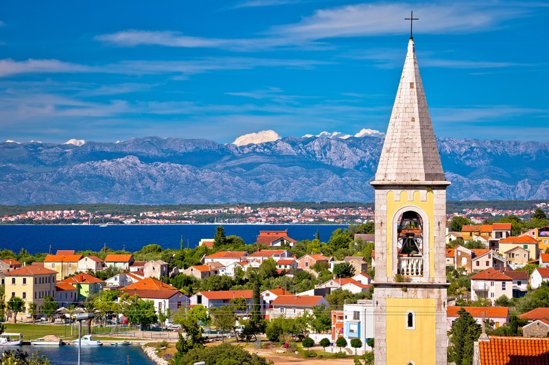 Sutomscica village and Zadar channel view, Island of Ugljan, Croatia
