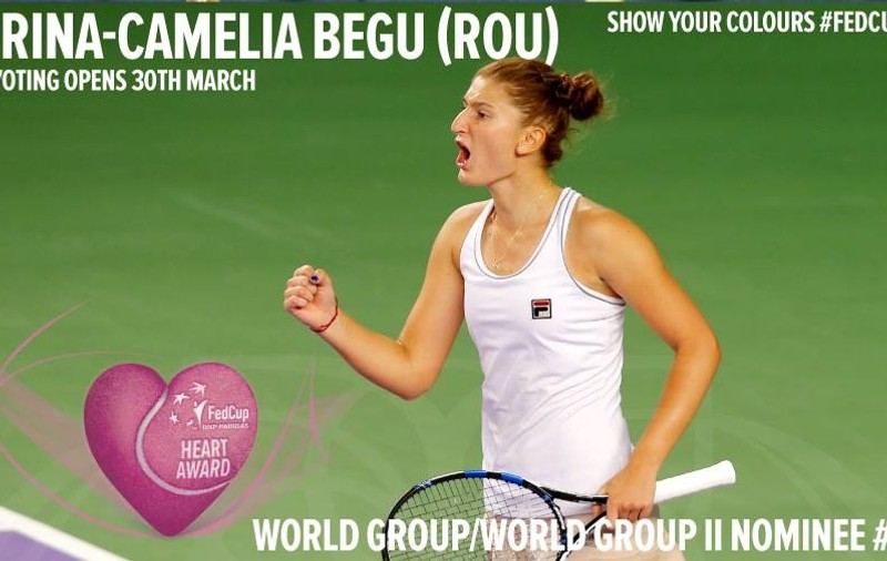 Irina Begu a primit Heart Award din partea Federației Internaționale de Tenis