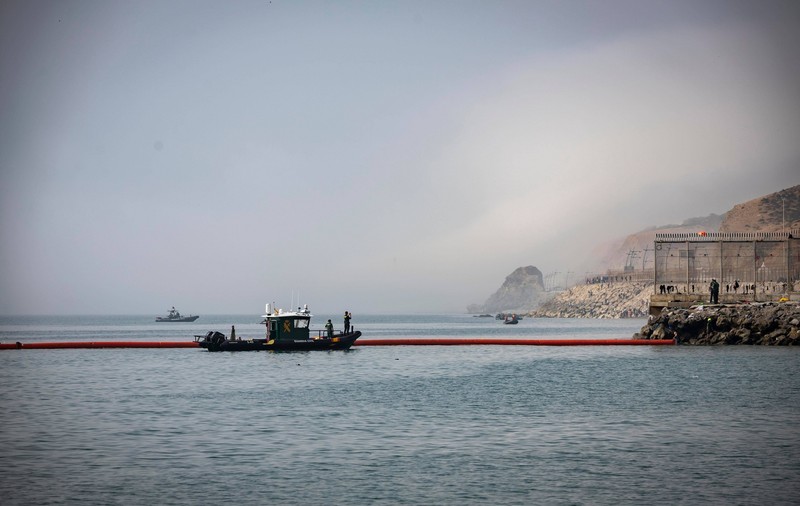 Bariera inedită instalată în mare de Spania pentru a împiedica un nou val de imigranți dinspre Maroc