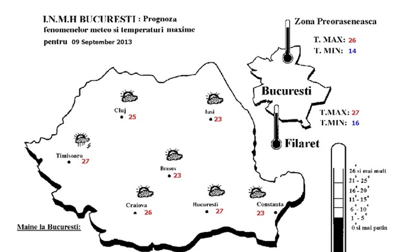PROGNOZA METEO | Află cum arată începutul de săptămână