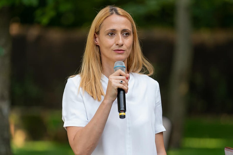 Președinta Federației Române de Natație, Camelia Potec (foto Facebook/Camelia Potec)