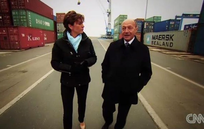Traian Băsescu, personaj principal într-un documentar CNN despre Portul Constanţa