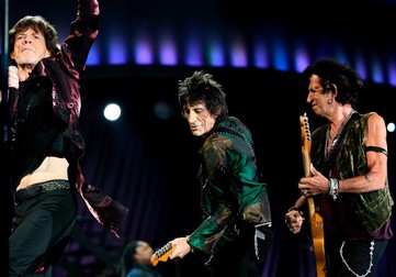 Mick Jagger, Ron Wood și Keith Richards, la București, în 2007. Foto: Profimedia
