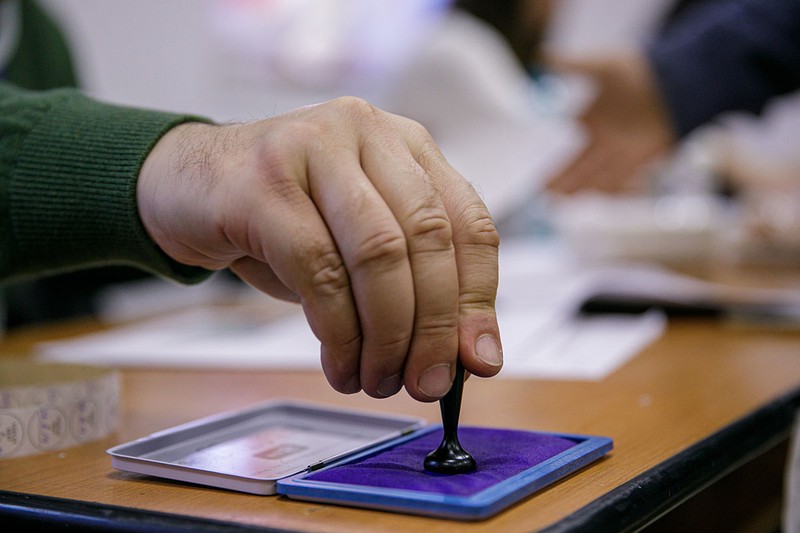 Ștampila de vot. Foto Eli Driu