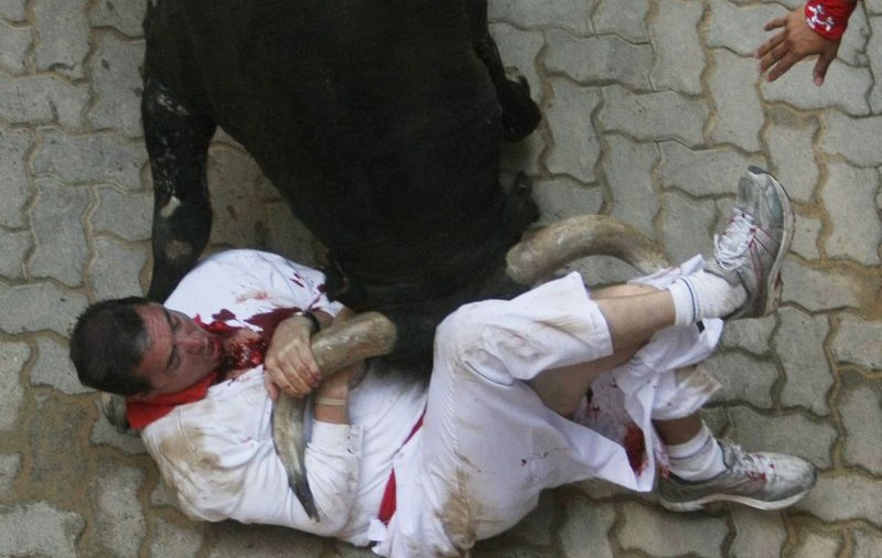 O nouă vărsare de sânge la Pamplona