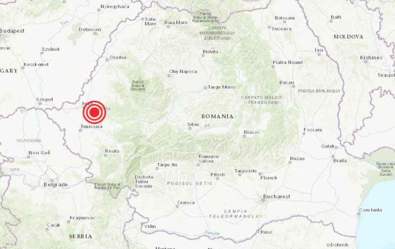 Cutremur cu magnitudinea de 4,9 în Arad, la 2 km adâncime. Seismul, urmat de 5 replici. Mesajul directorului INFP