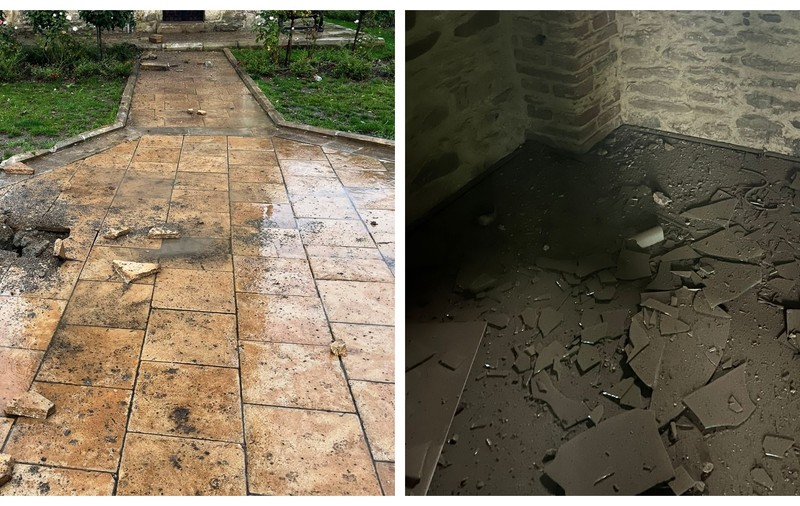 Turnul lui Ștefan din Piatra-Neamț, lovit de trăsnet. Martor: „S-au cutremurat clădirile din jur”