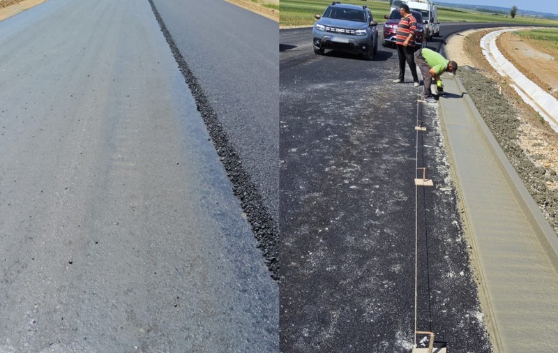 Lotul din Autostrada Transilvania A3 unde lucrările au avansat cu 9% într-o lună. Constructorul promite 3.000 de tone de asfalt pe zi