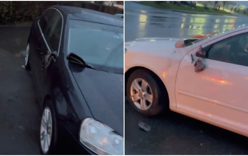 27 de mașini au fost distruse de vandali, în timpul nopții, pe o stradă din Târgu Jiu: geamuri, oglinzi și parbrize sparte